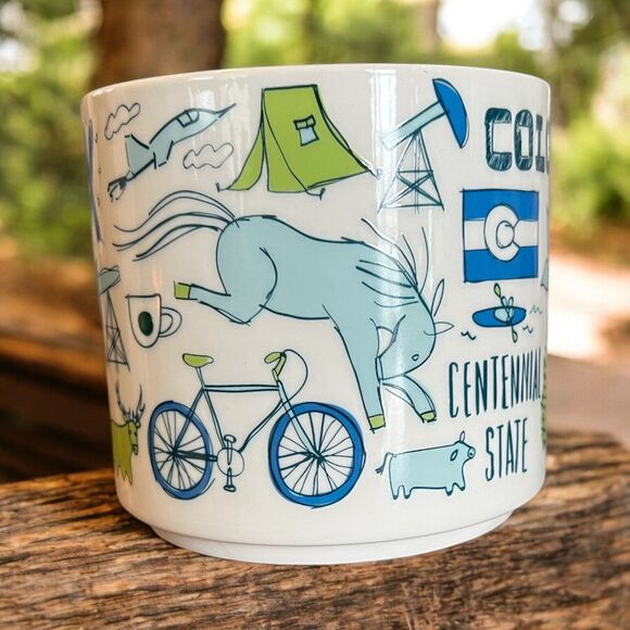 Starbucks COLORADO Been There Series Across the Globe 14oz Coffee Mug EUC - Picture 2 of 5